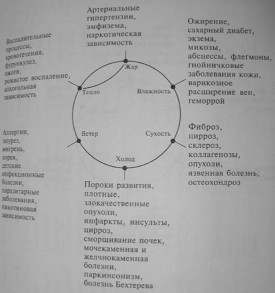 заболевания с позиций 6 энергий